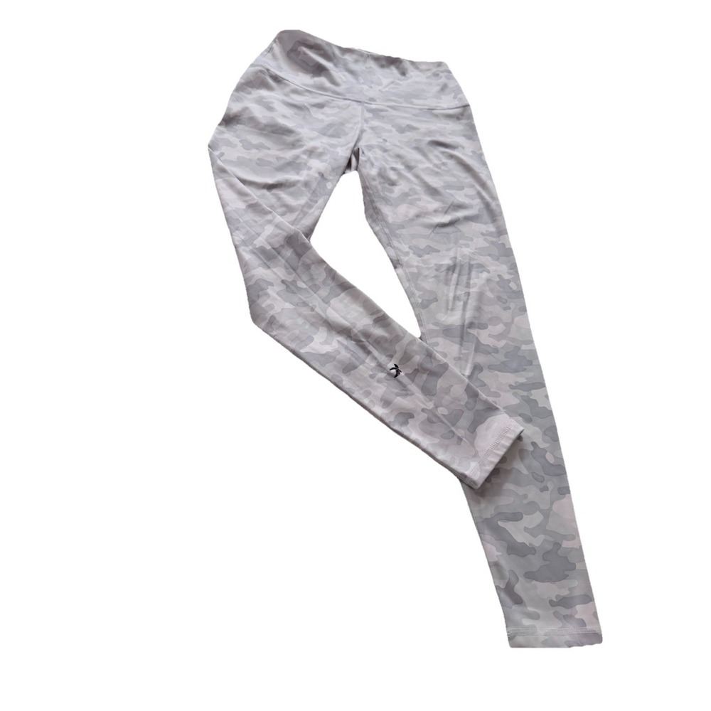 Glyder Gray And White Camo Legging  Women's Size M Gym Workout Training Strength